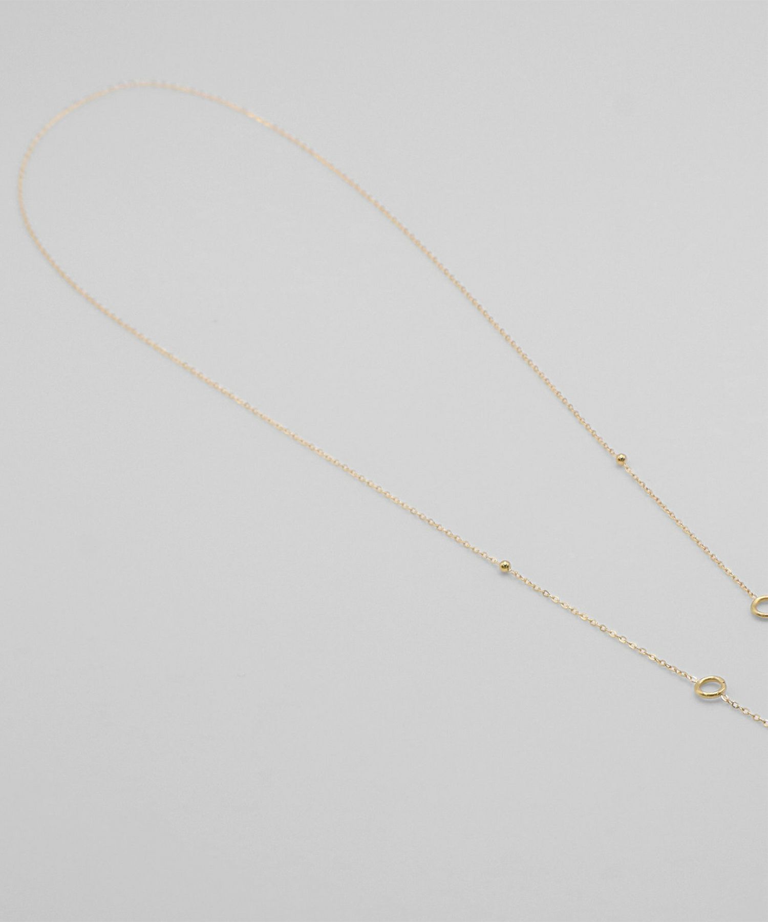 ステーションチェーンY字サージカルステンレスネックレス