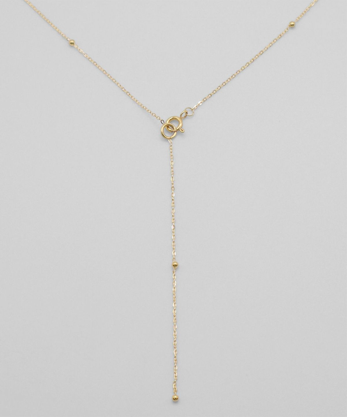 ステーションチェーンY字サージカルステンレスネックレス