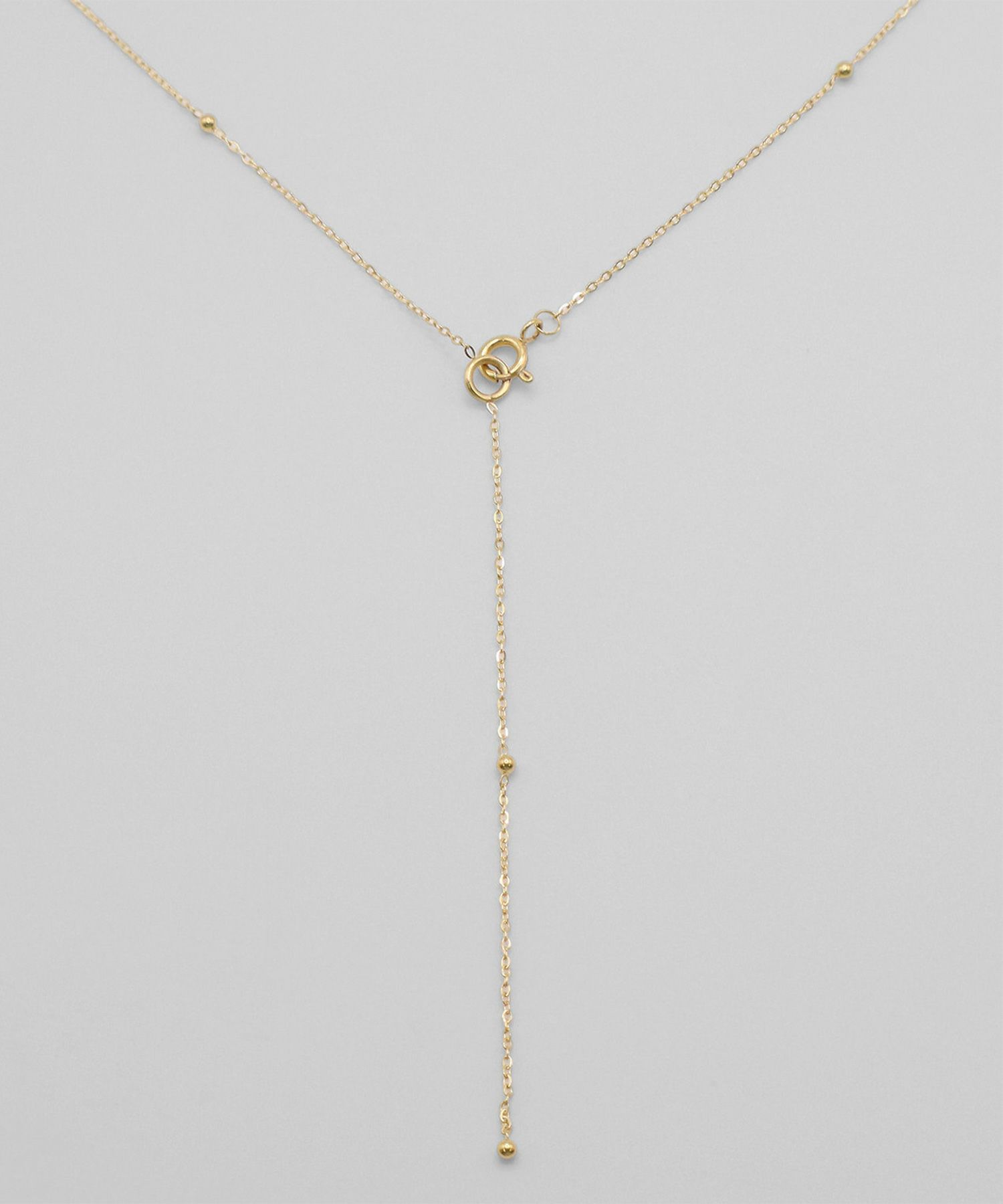 ステーションチェーンY字サージカルステンレスネックレス