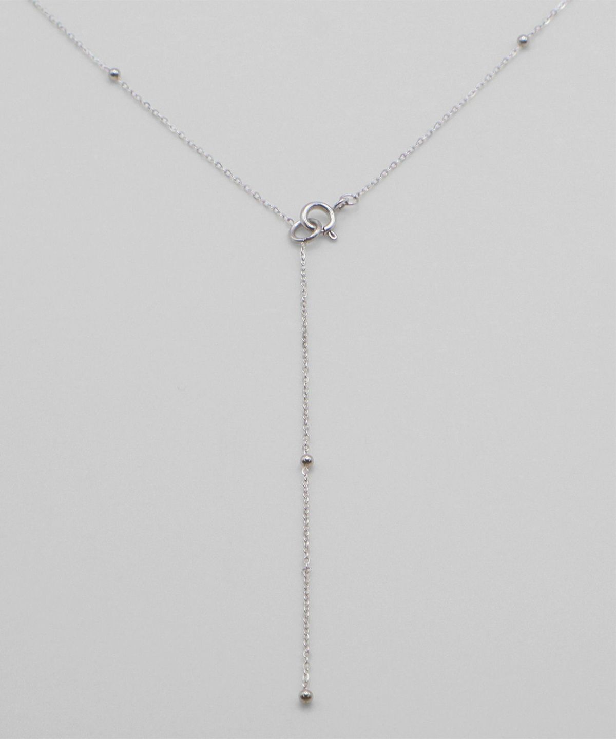 ステーションチェーンY字サージカルステンレスネックレス