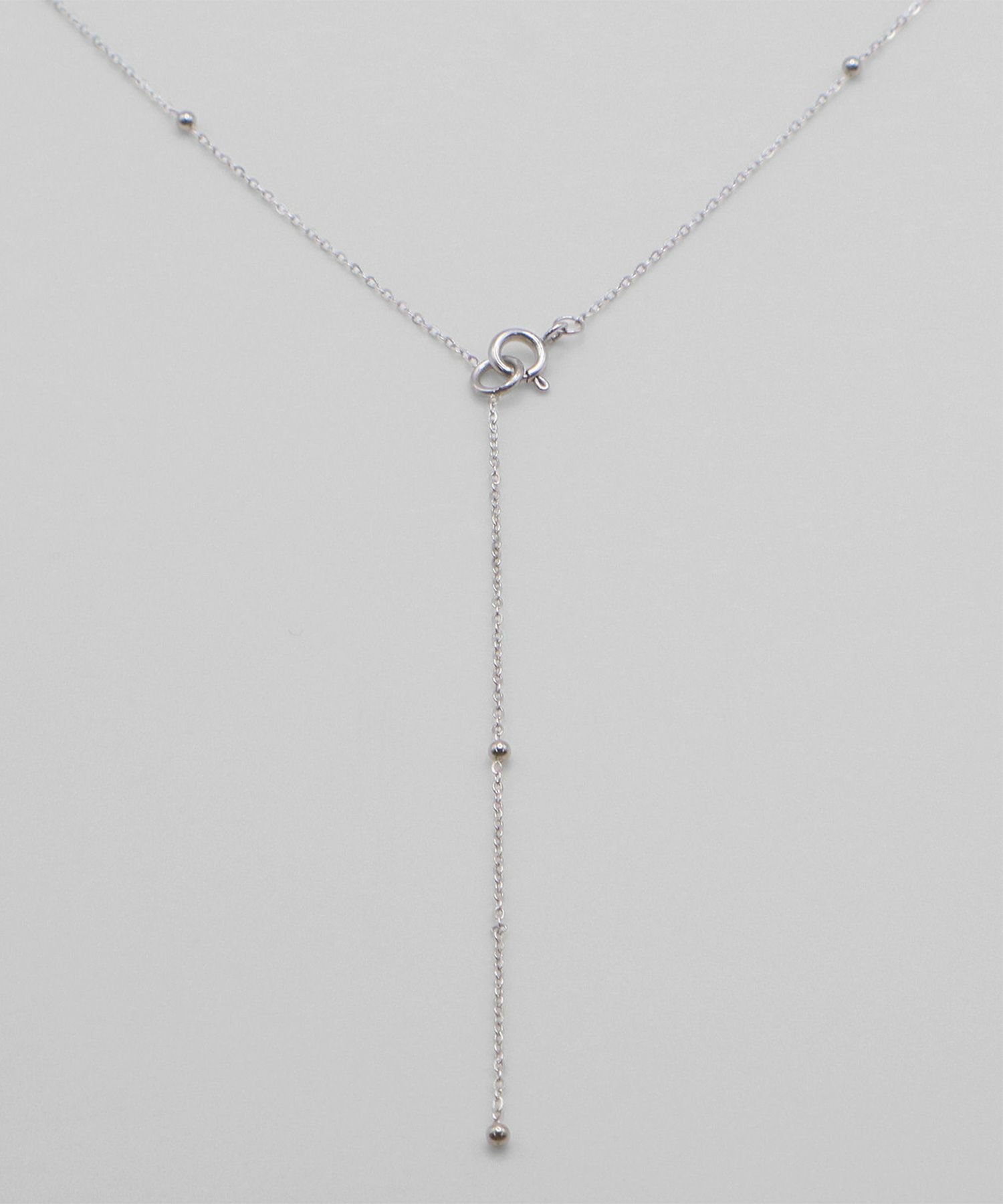 ステーションチェーンY字サージカルステンレスネックレス