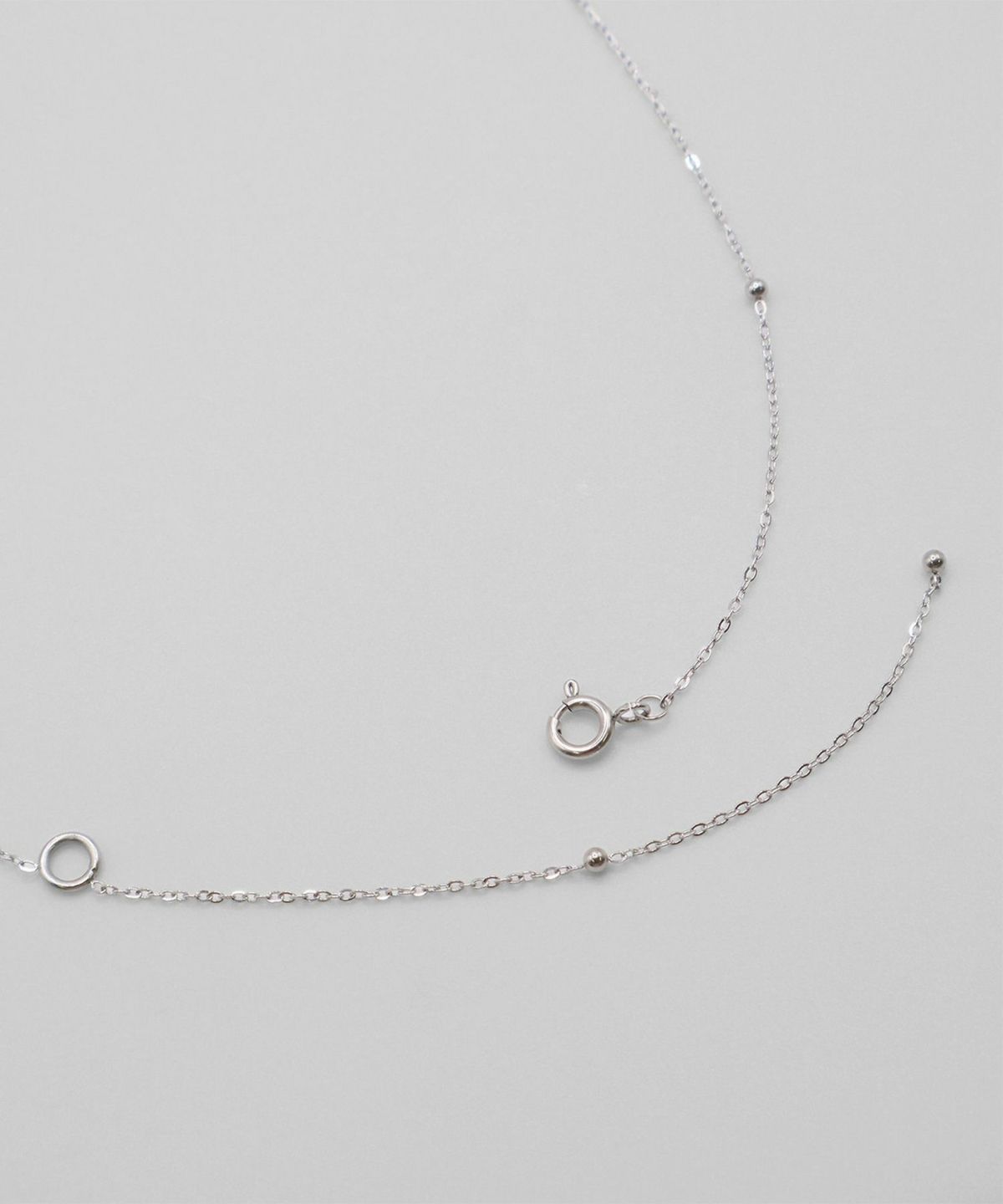 ステーションチェーンY字サージカルステンレスネックレス