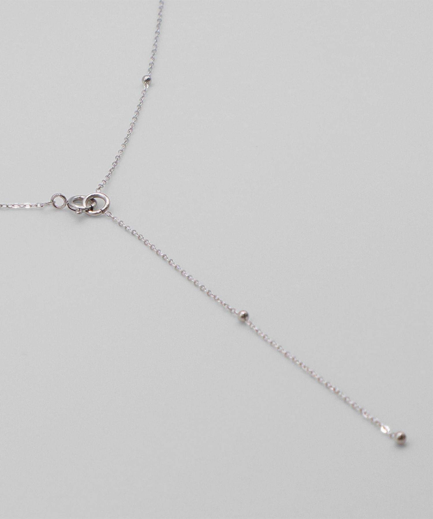 ステーションチェーンY字サージカルステンレスネックレス