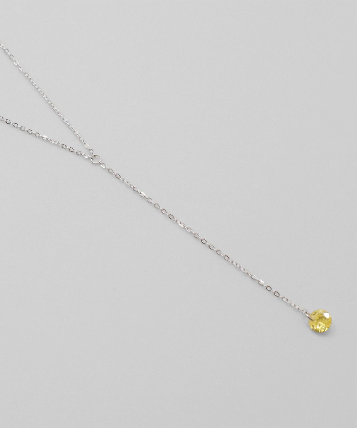 カラーストーンサージカルステンレスネックレス