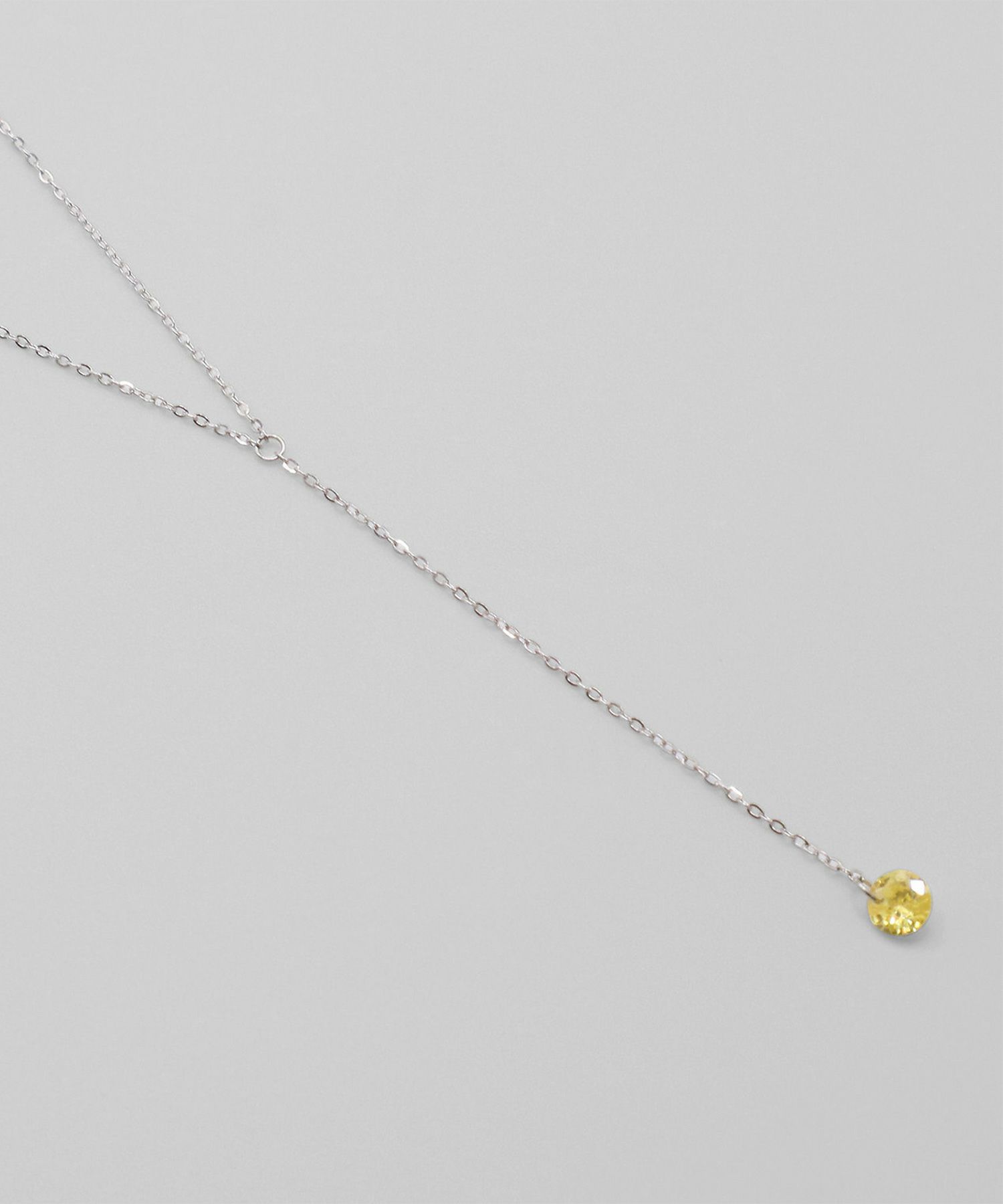 カラーストーンサージカルステンレスネックレス