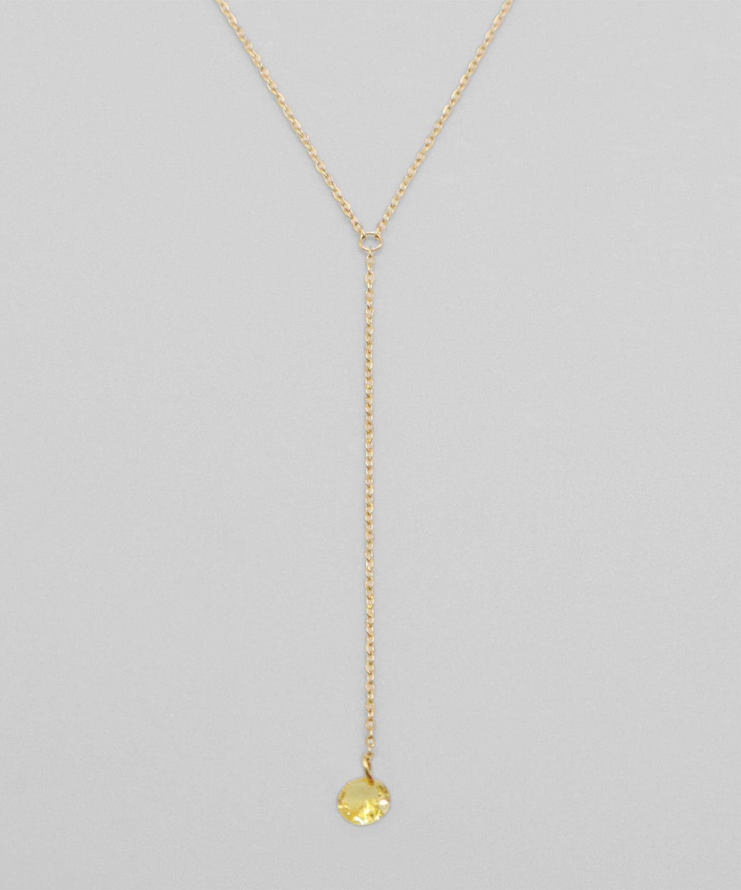 カラーストーンサージカルステンレスネックレス