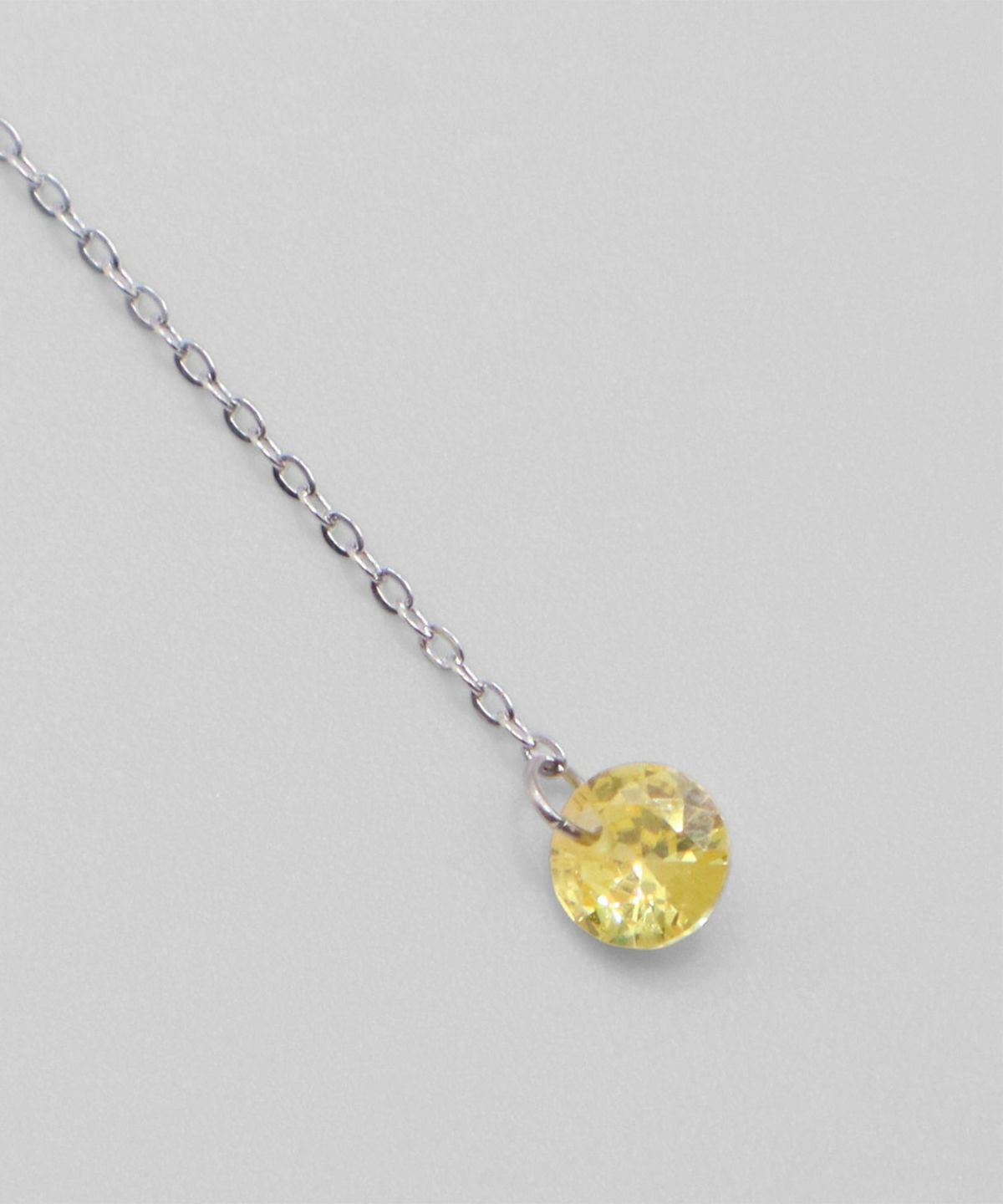 カラーストーンサージカルステンレスネックレス