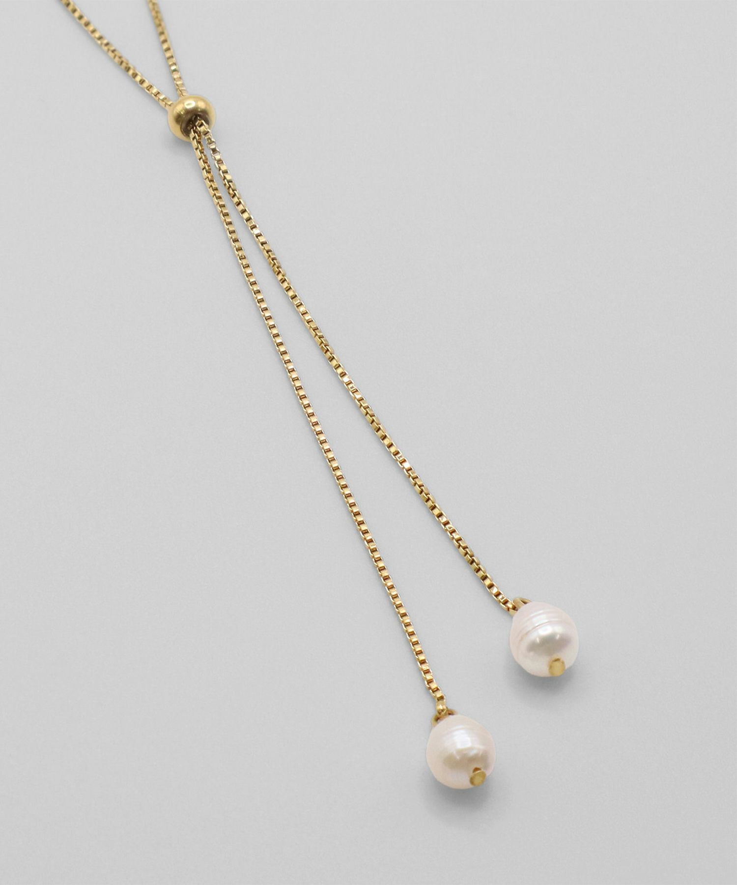 淡水パールスライドサージカルステンレスネックレス