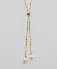 淡水パールスライドサージカルステンレスネックレス