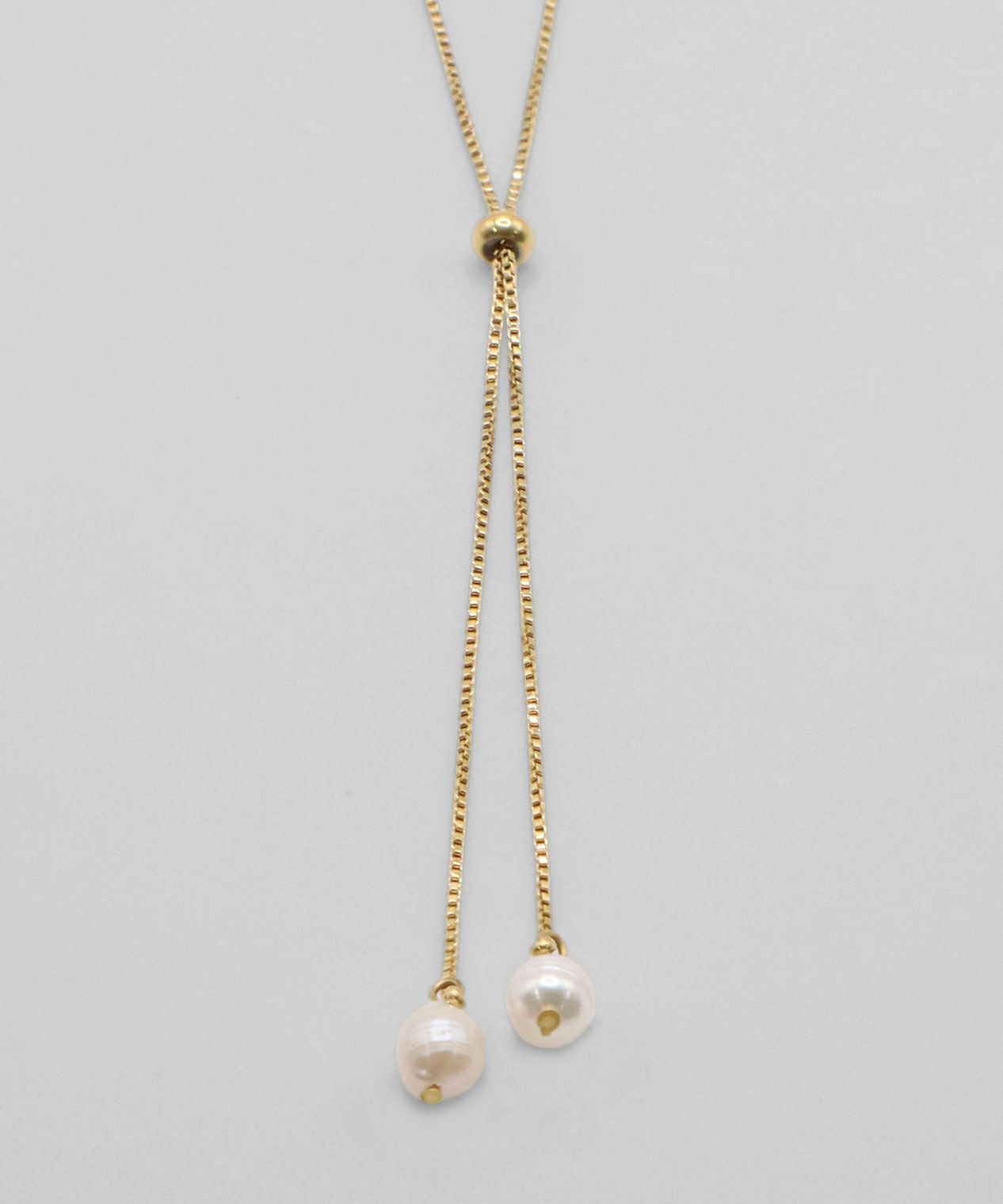 淡水パールスライドサージカルステンレスネックレス