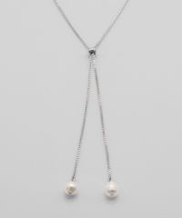 淡水パールスライドサージカルステンレスネックレス