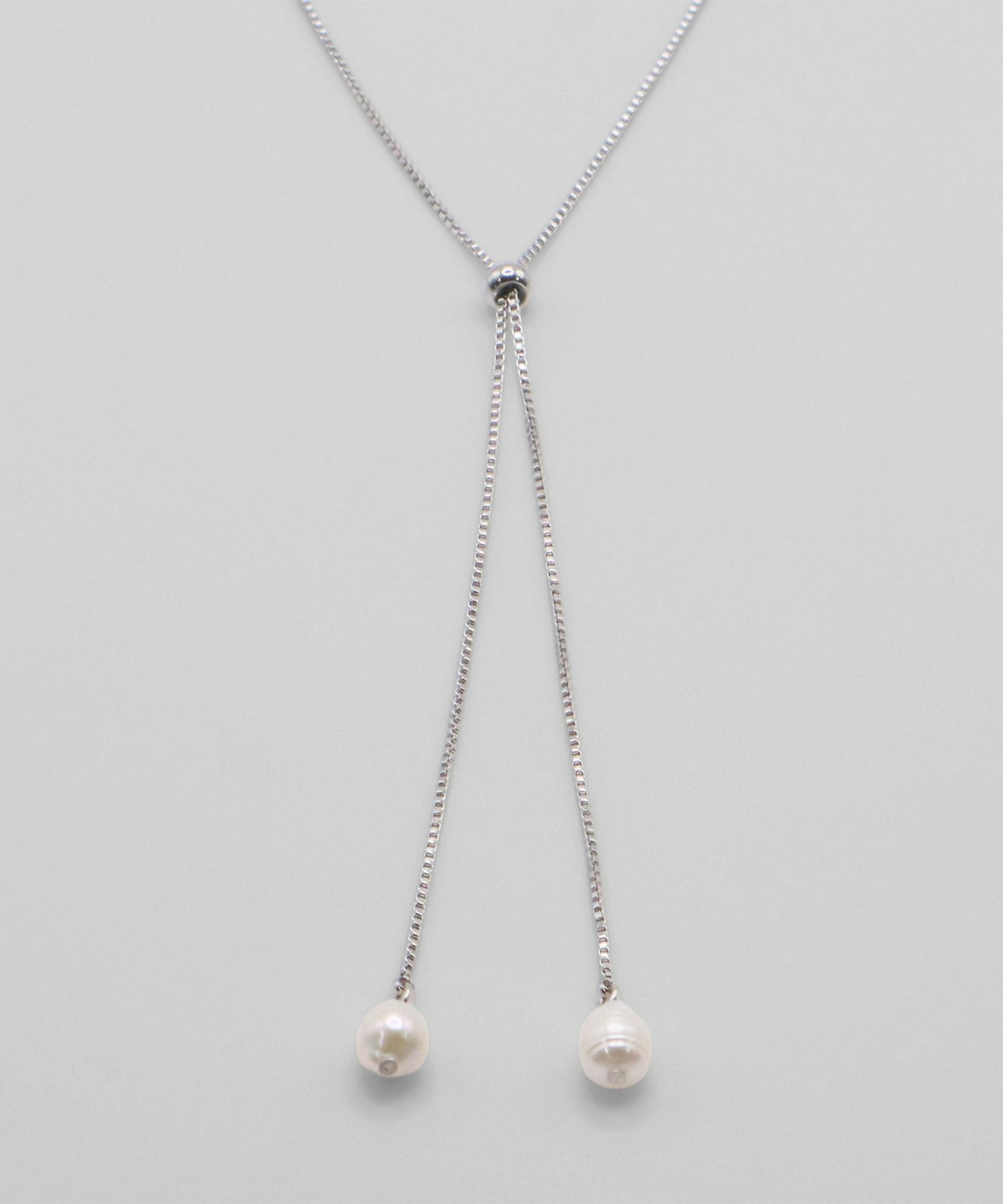 淡水パールスライドサージカルステンレスネックレス