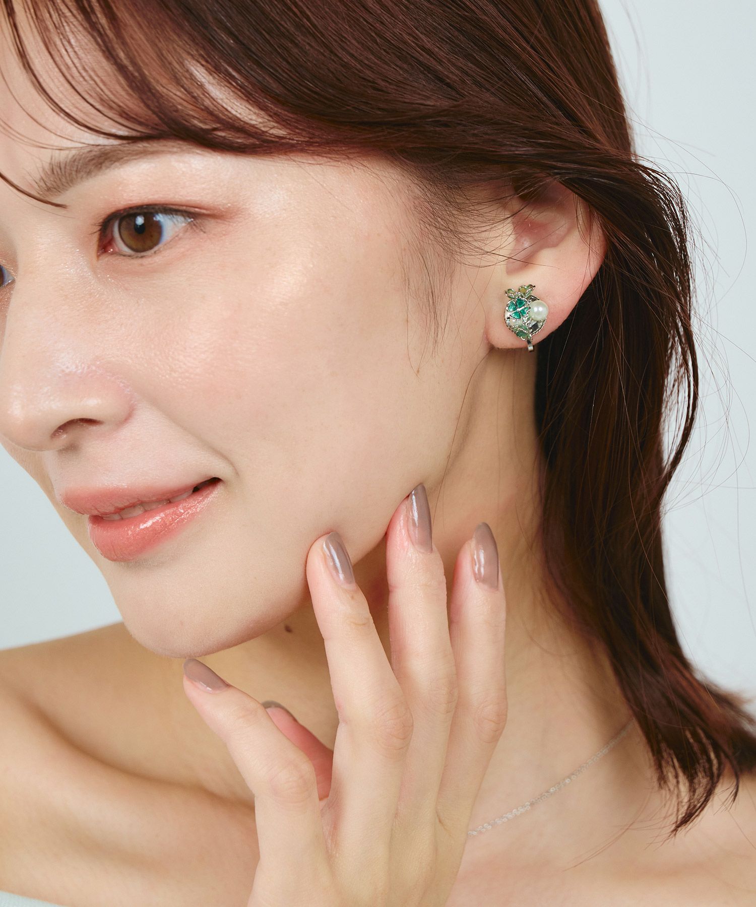 クローバーブーケイヤリング