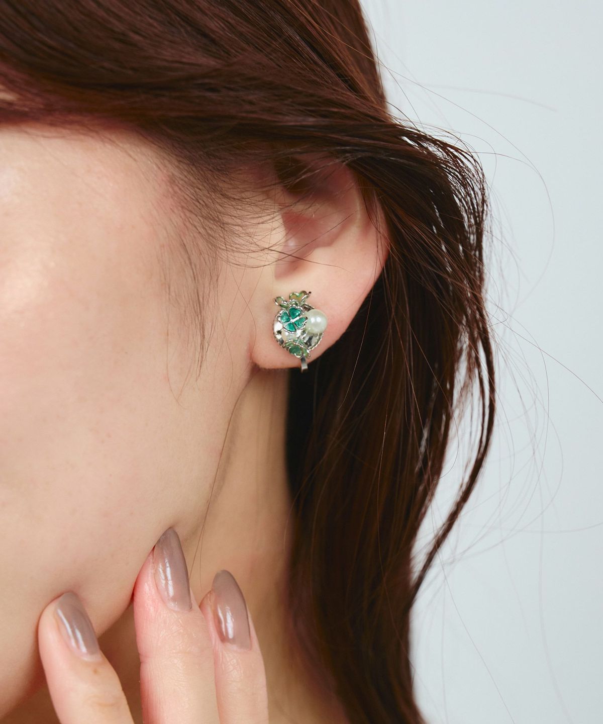 クローバーブーケイヤリング