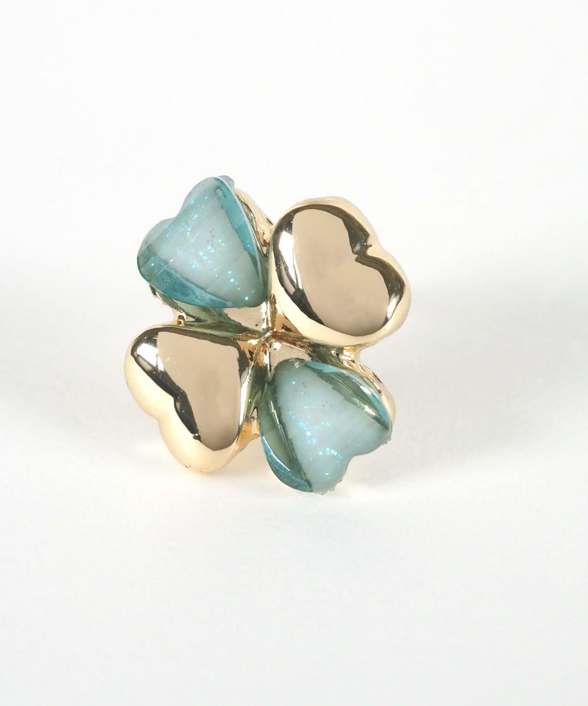 メタルクローバーチタンポストピアス