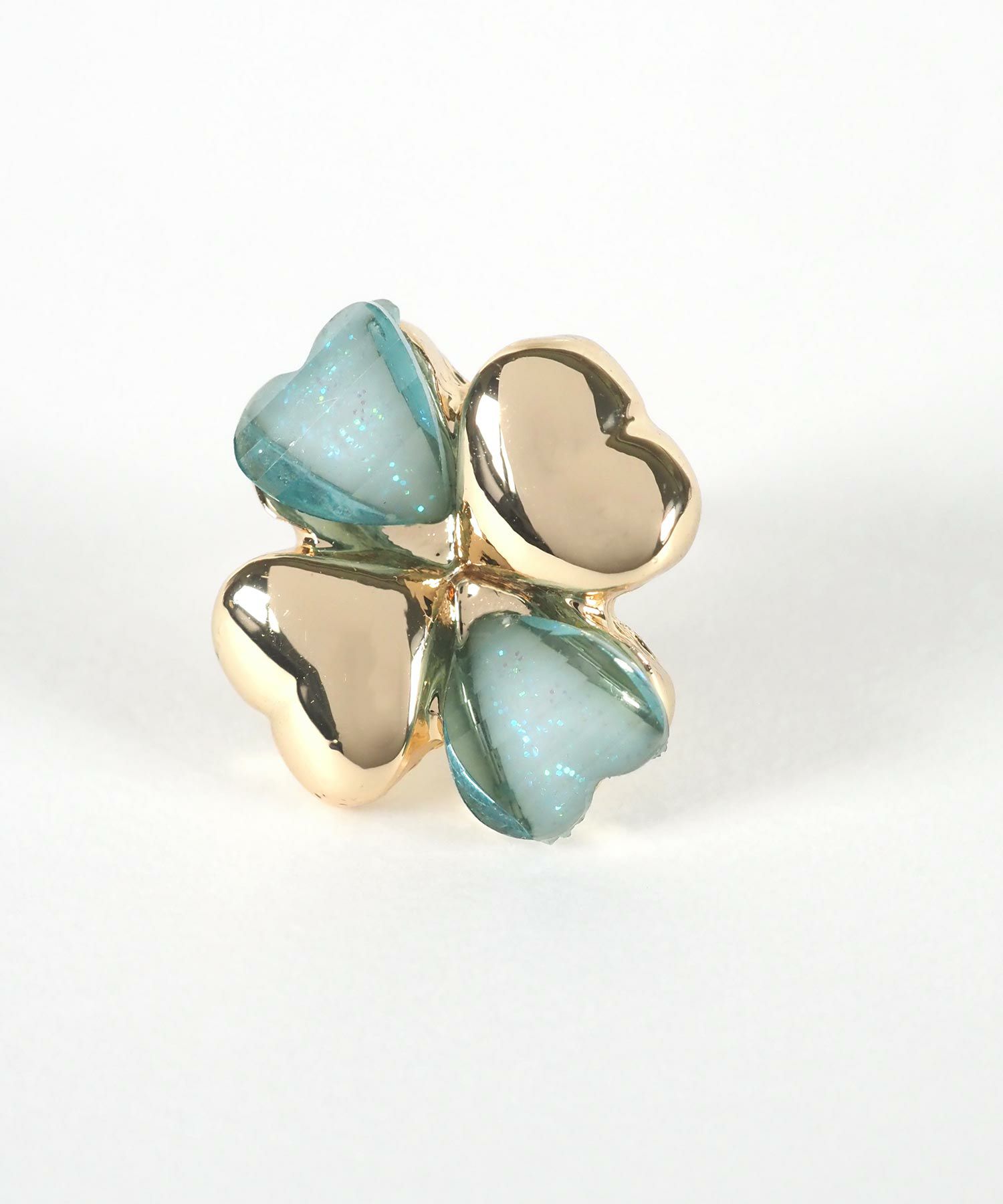 メタルクローバーチタンポストピアス