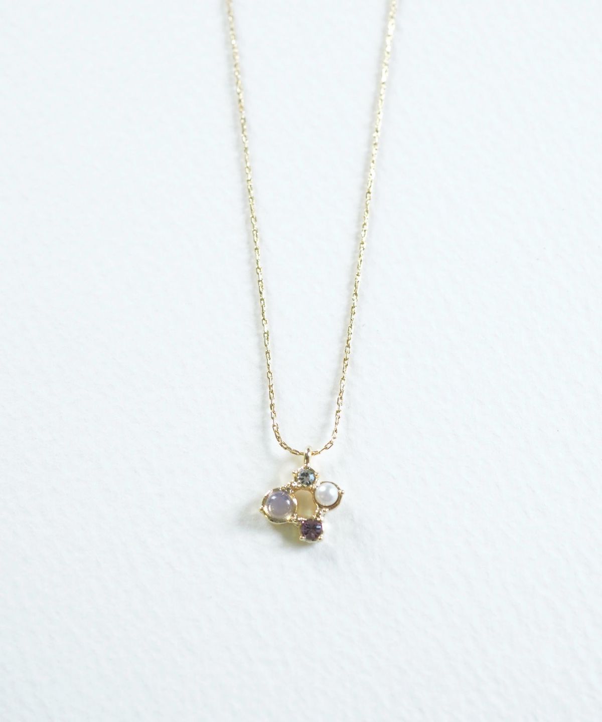 ナチュラルストーンスクエアネックレス【MUK Dreamy stone】