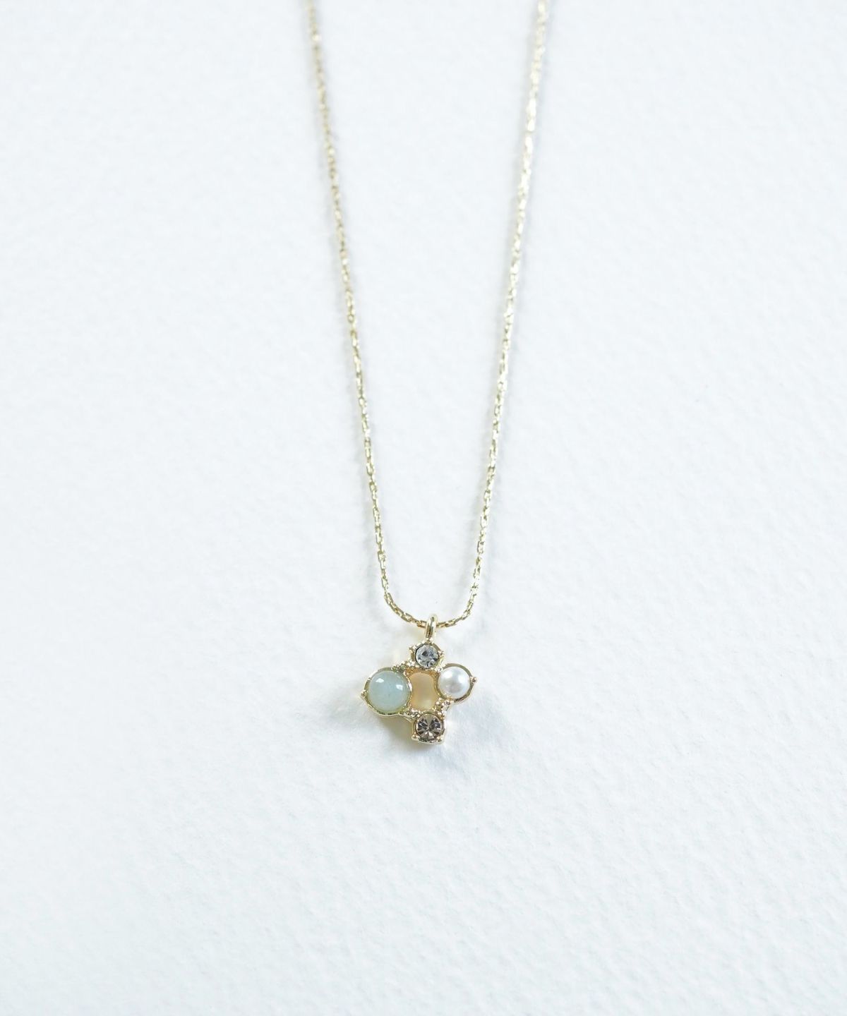 ナチュラルストーンスクエアネックレス【MUK Dreamy stone】