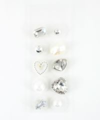 ハートストーンパール耳つぼジュエリー