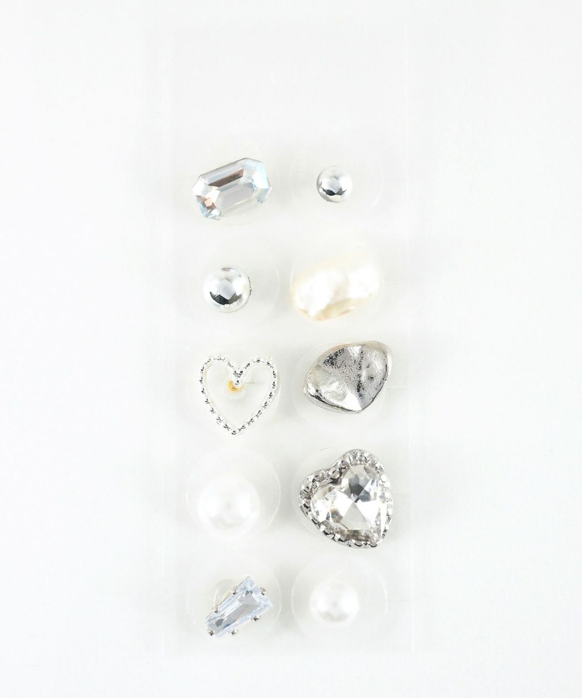 ハートストーンパール耳つぼジュエリー