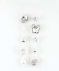 バタフライストーンパール耳つぼジュエリー