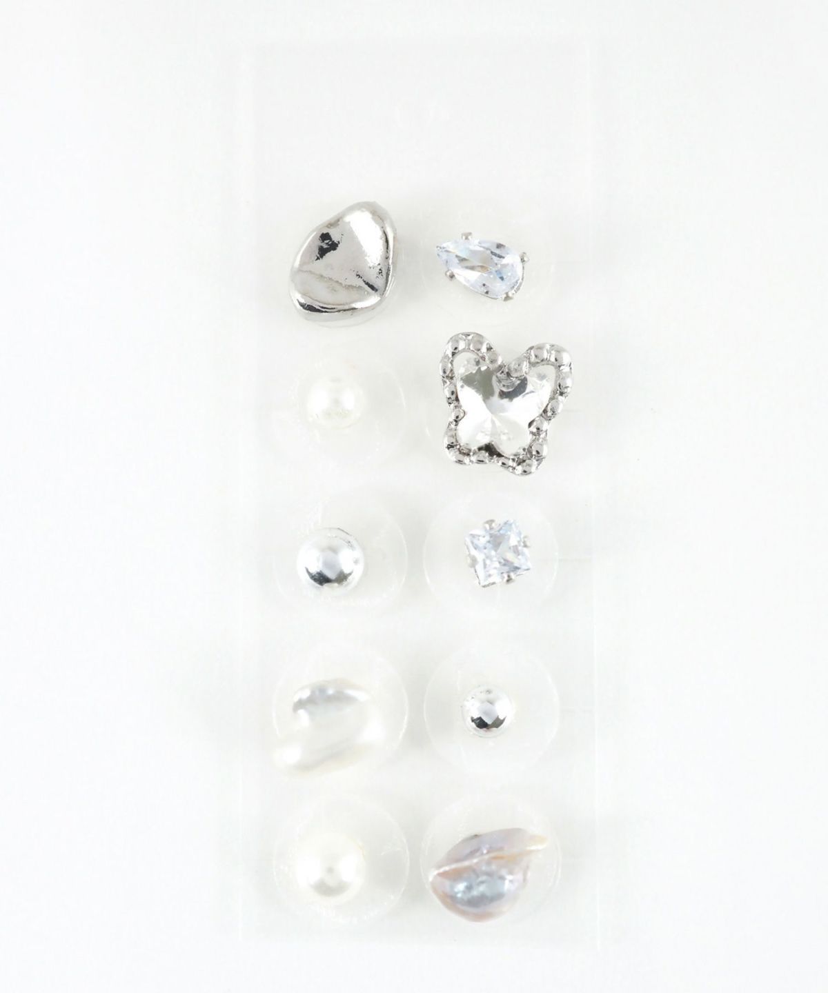 バタフライストーンパール耳つぼジュエリー