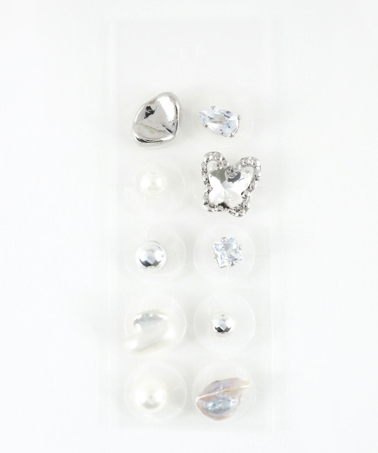 バタフライストーンパール耳つぼジュエリー