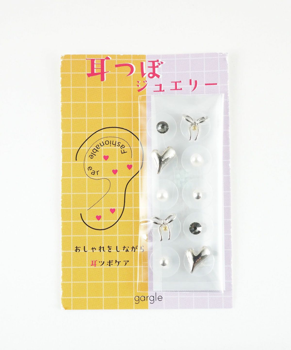 ハート＆リボン耳つぼジュエリー