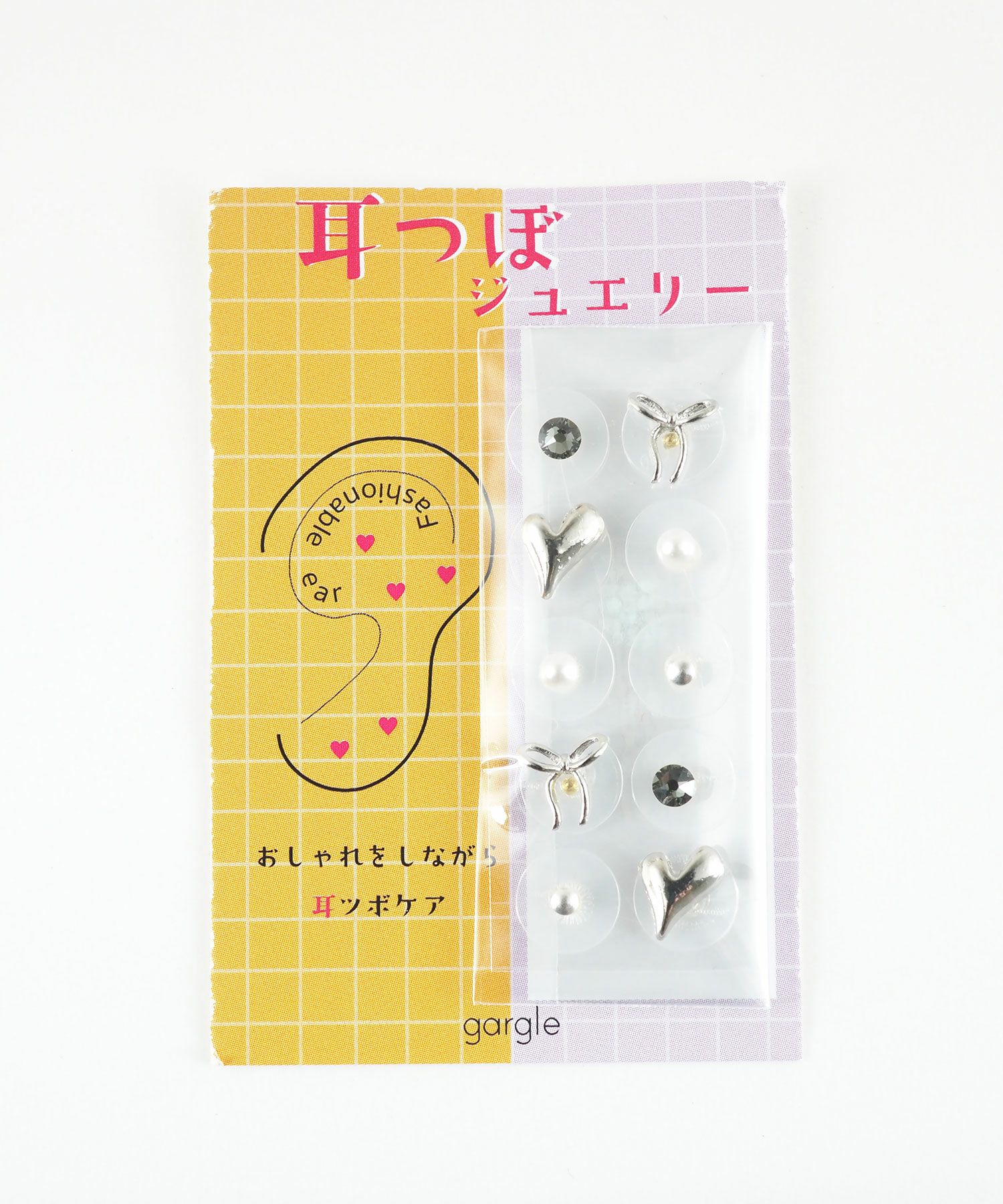 ハート＆リボン耳つぼジュエリー