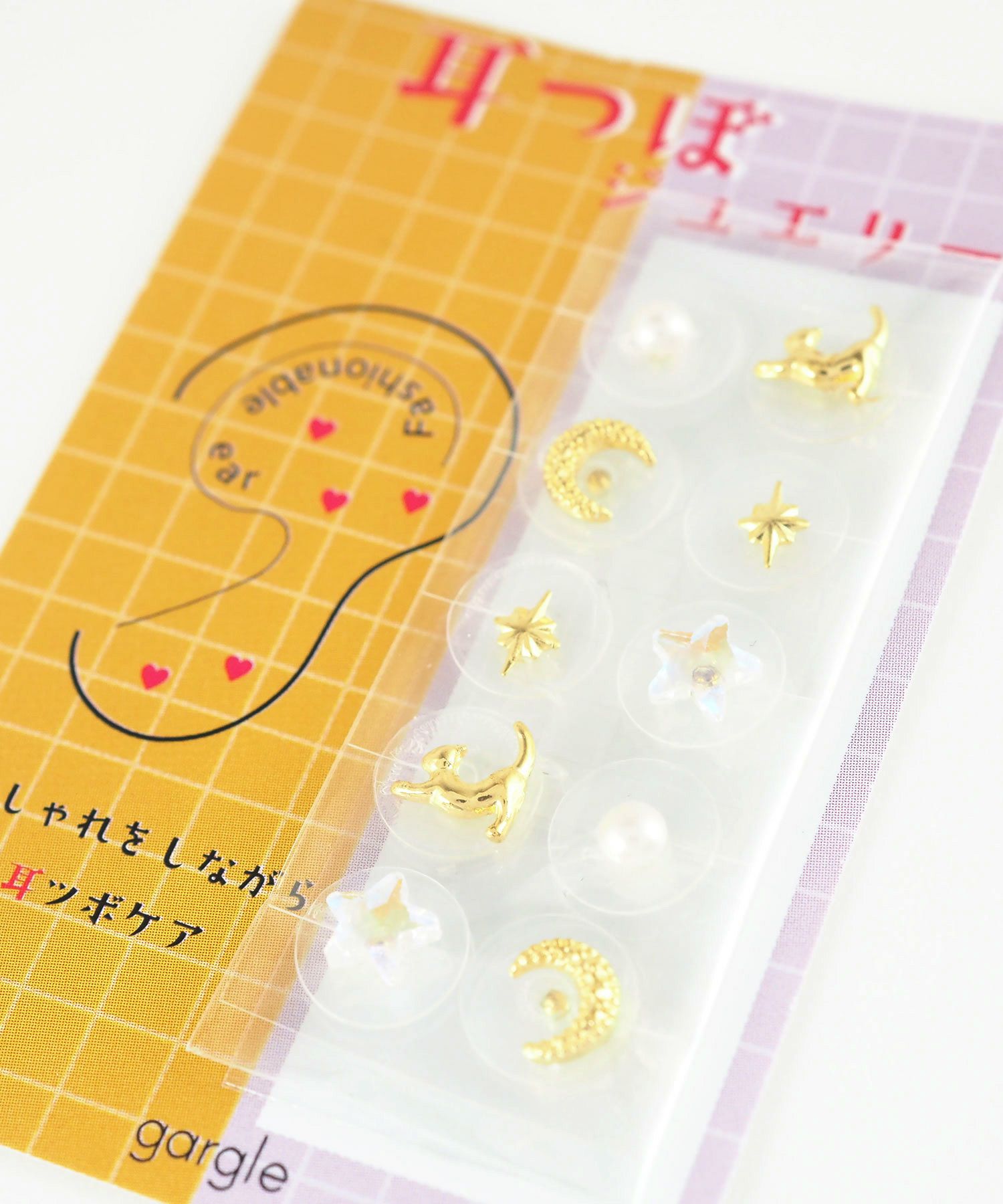 キャット＆ムーン耳つぼジュエリー