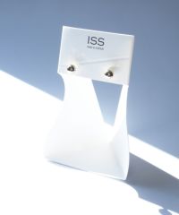 ミニメタルボール樹脂コーティングポストピアス【ISS】