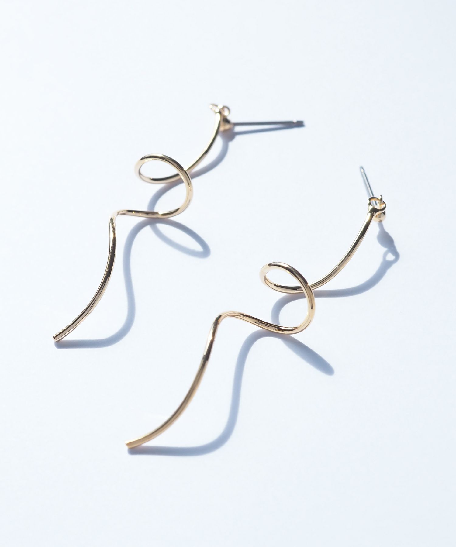 ニュアンスラインピュアチタンポストピアス【ISS】