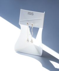 スウェイサークルウェーブ樹脂ノンホールイヤリング【ISS】