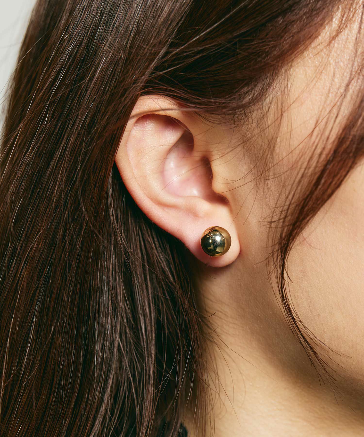 メタルボール樹脂ノンホールイヤリング【ISS】