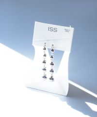 メタルボールロング樹脂ノンホールイヤリング【ISS】