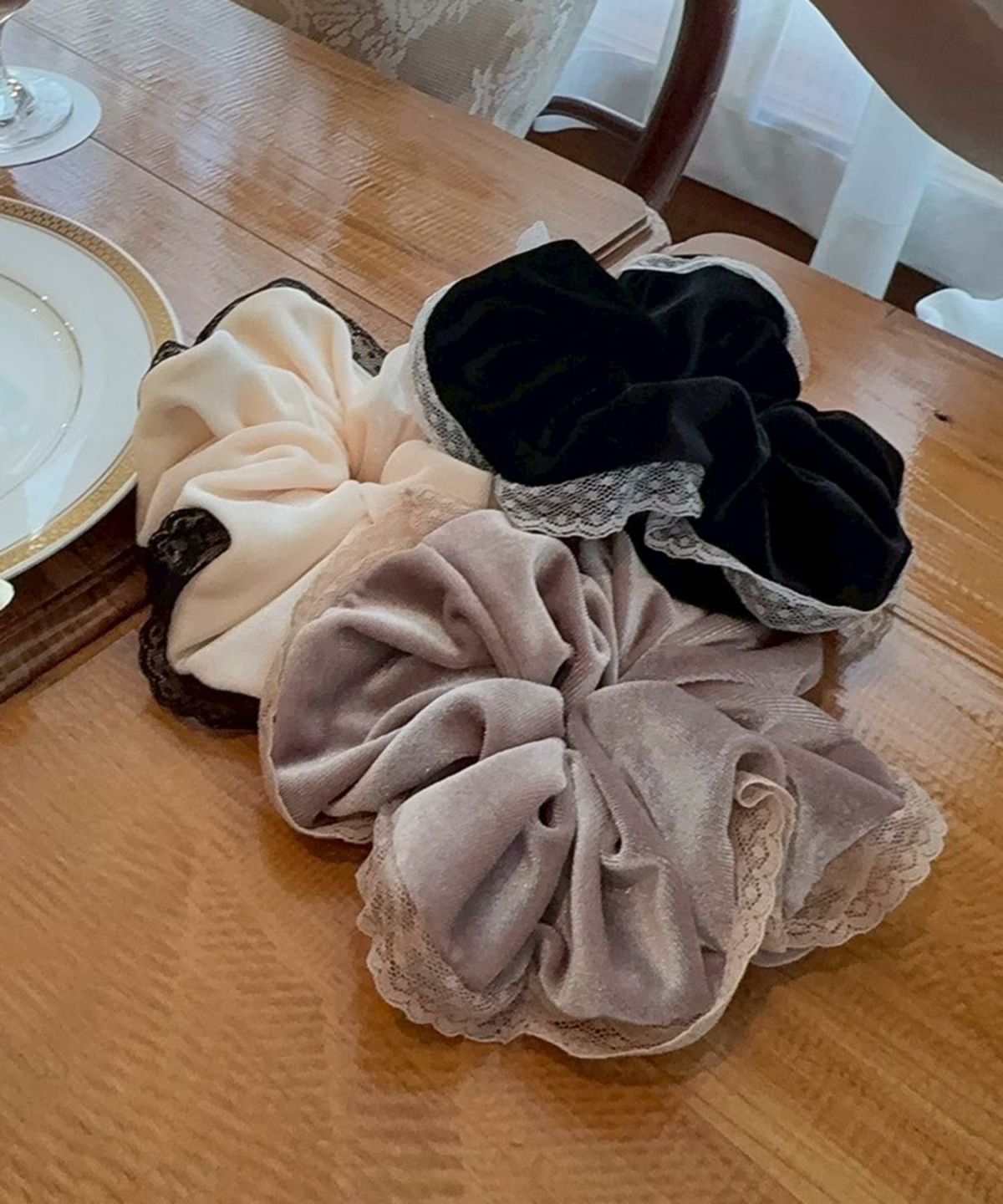 ベロアレースシュシュ【Grace】