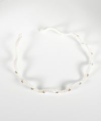 ストーン付きウェーブベロアカチューシャ【Grace】