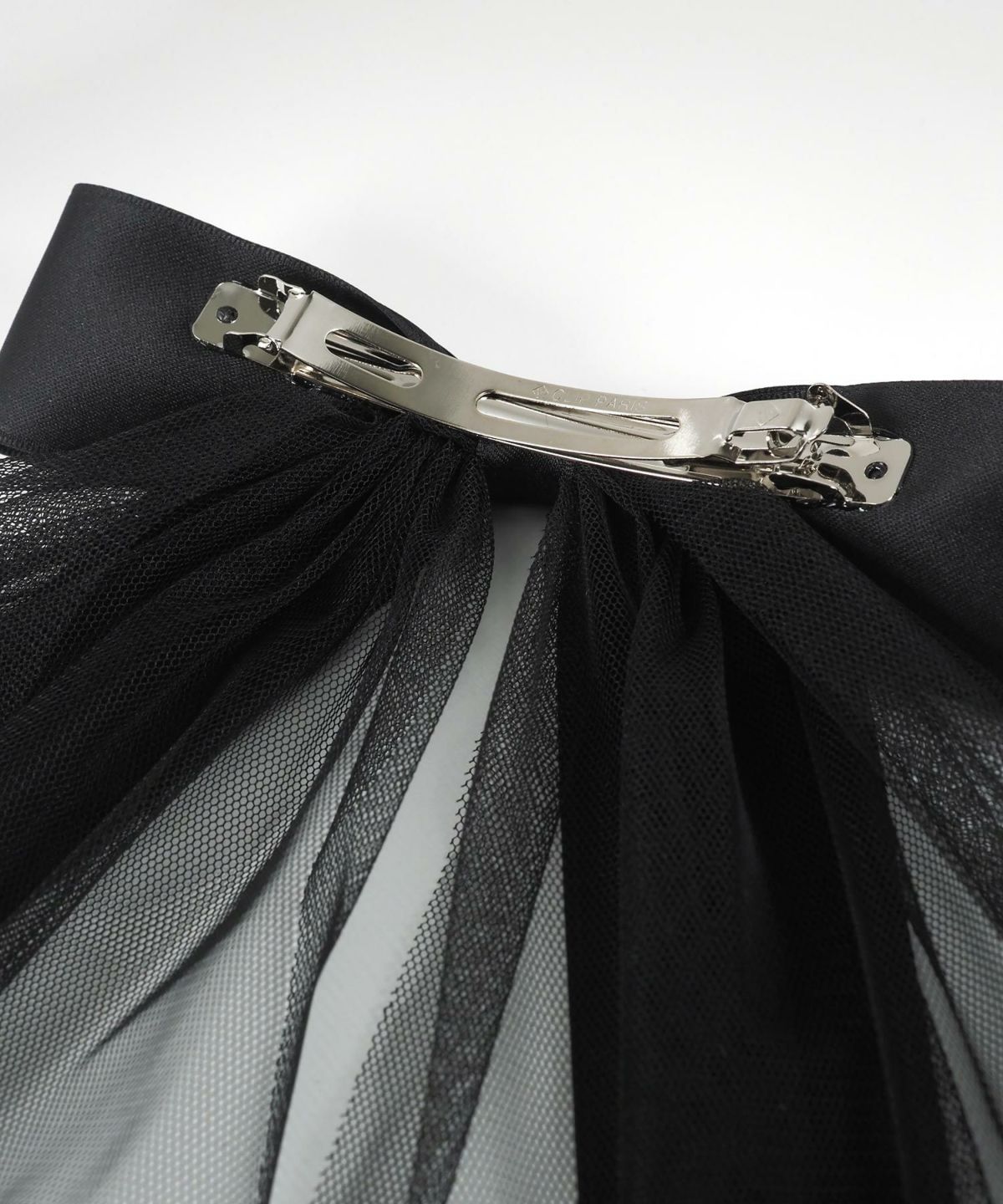 チュール付きビッグリボンバレッタ【Grace】