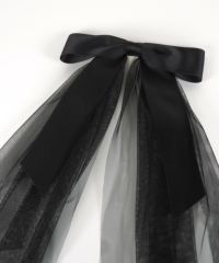 チュール付きビッグリボンバレッタ【Grace】