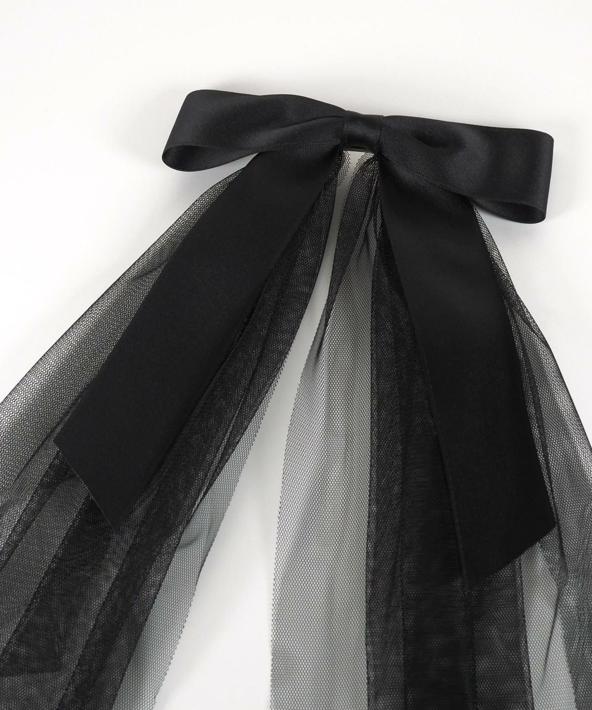 チュール付きビッグリボンバレッタ【Grace】