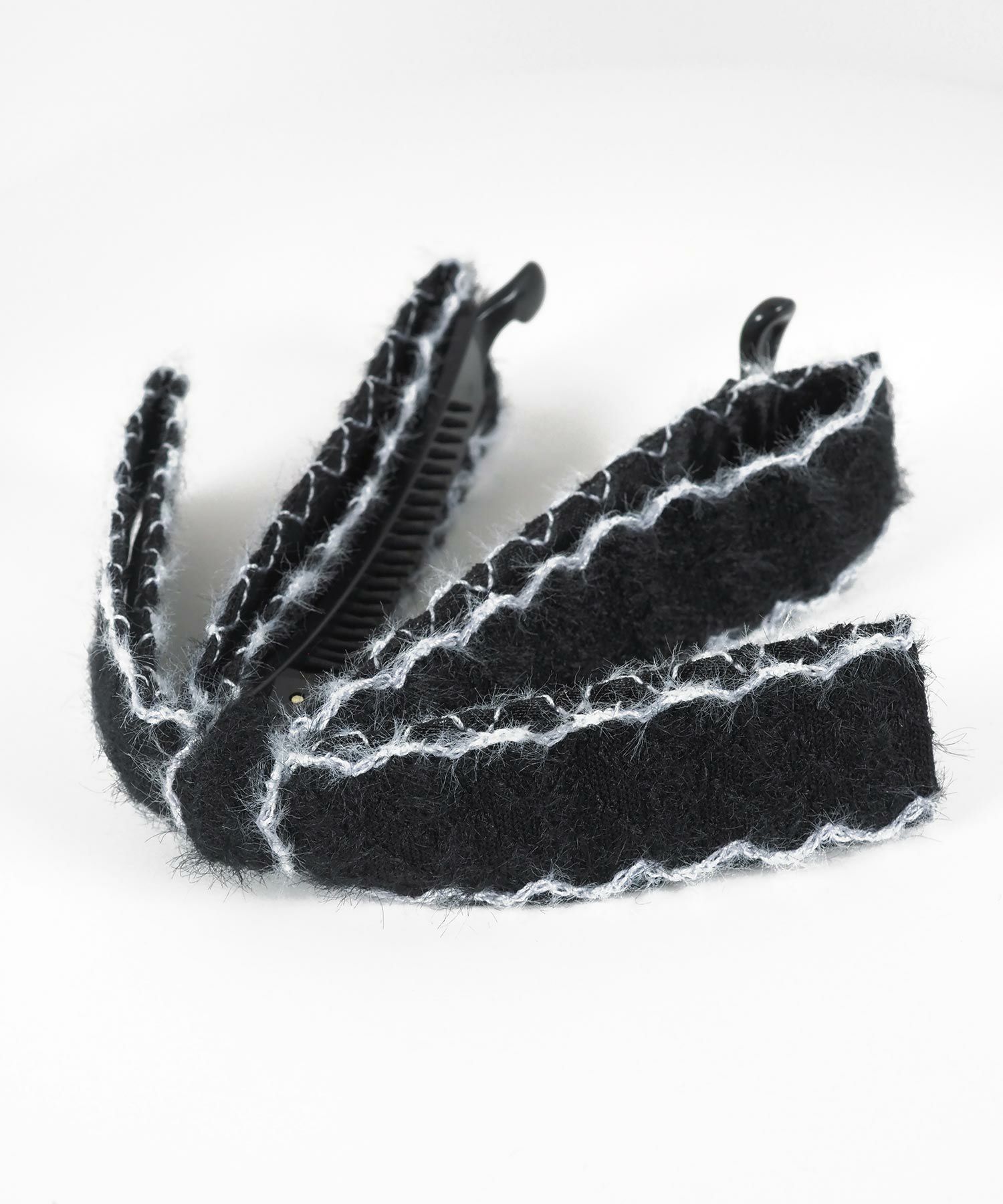 ツートンカラーニットバナナクリップ【Grace】