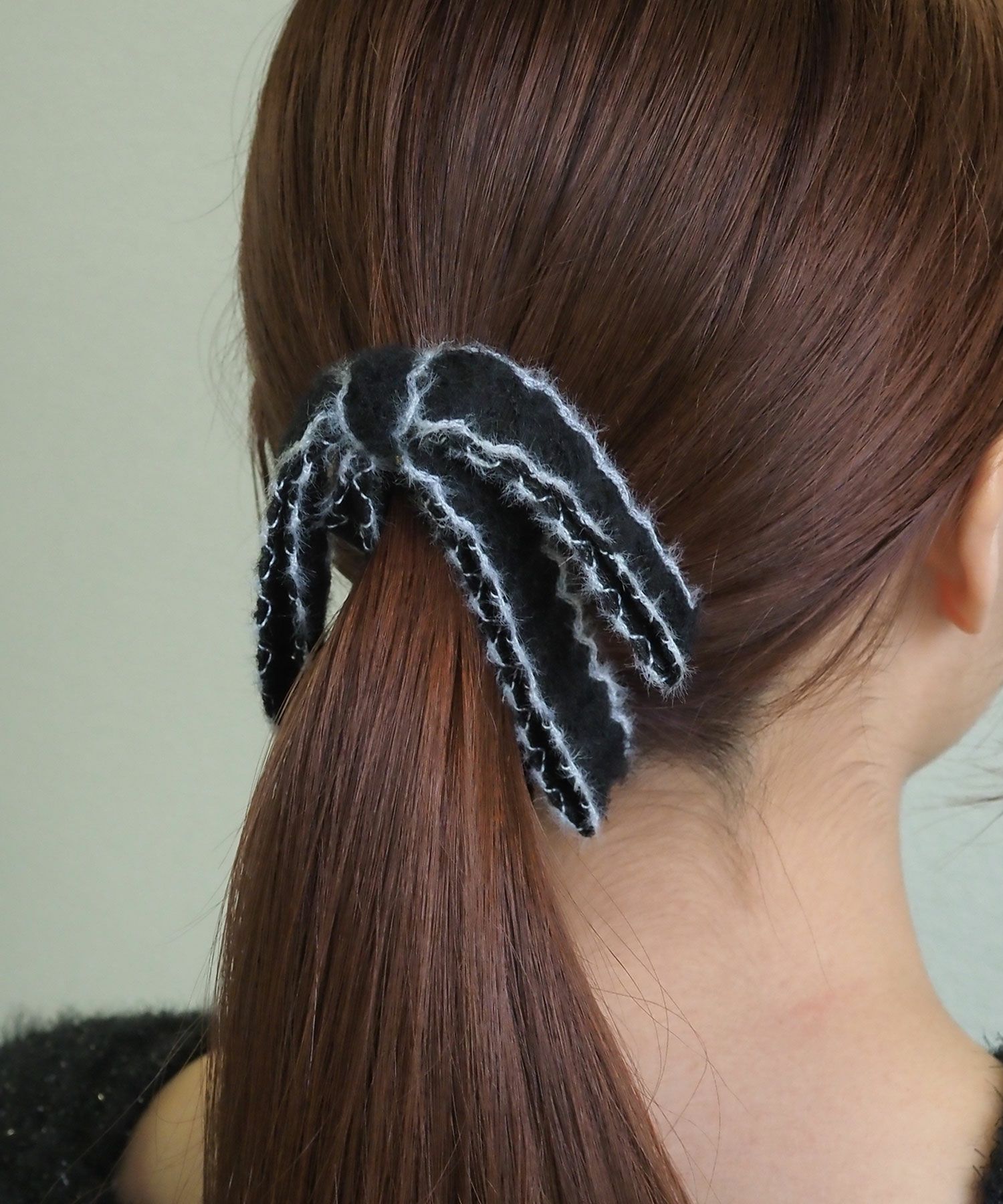 ツートンカラーニットバナナクリップ【Grace】