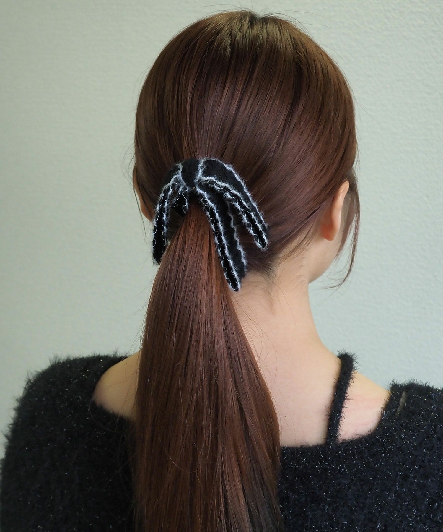 ツートンカラーニットバナナクリップ【Grace】