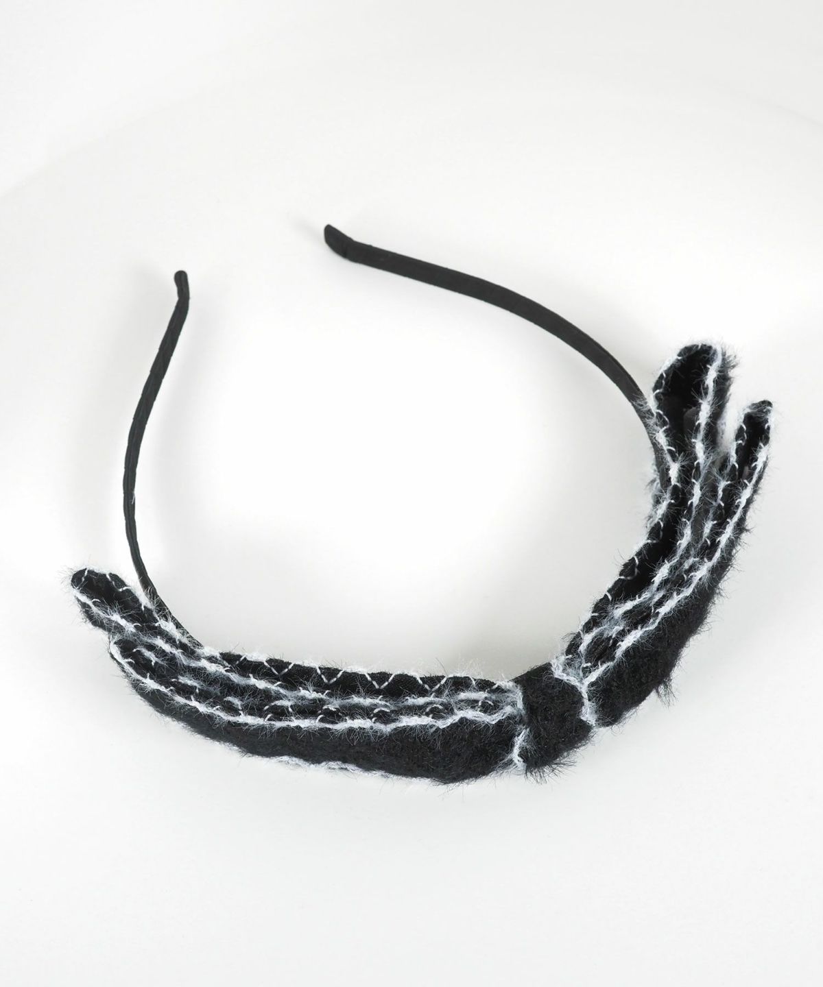 ツートンカラーニットリボンカチューシャ【Grace】