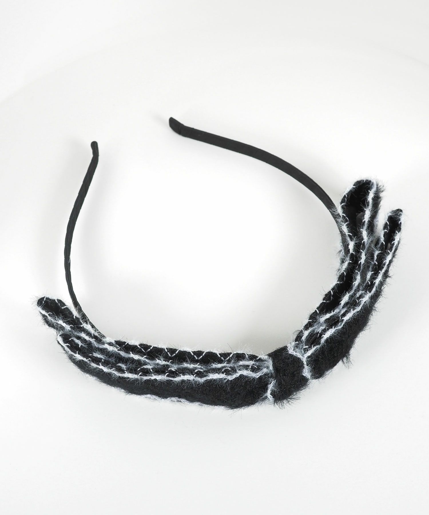 ツートンカラーニットリボンカチューシャ【Grace】