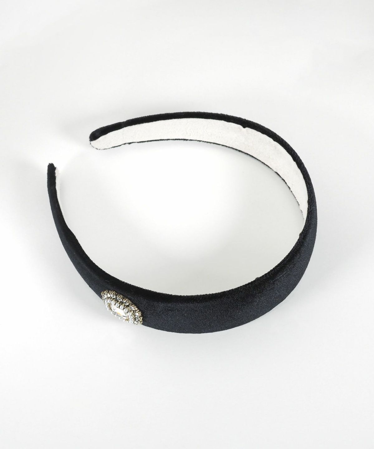 ビジュー付きベロアカチューシャ【Grace】