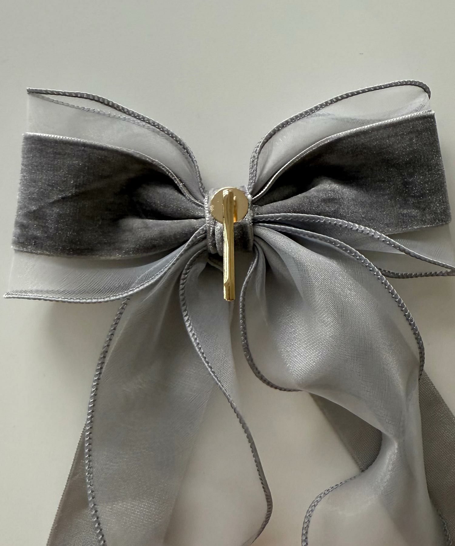 ベロアシアーリボンポニーフック【Grace】