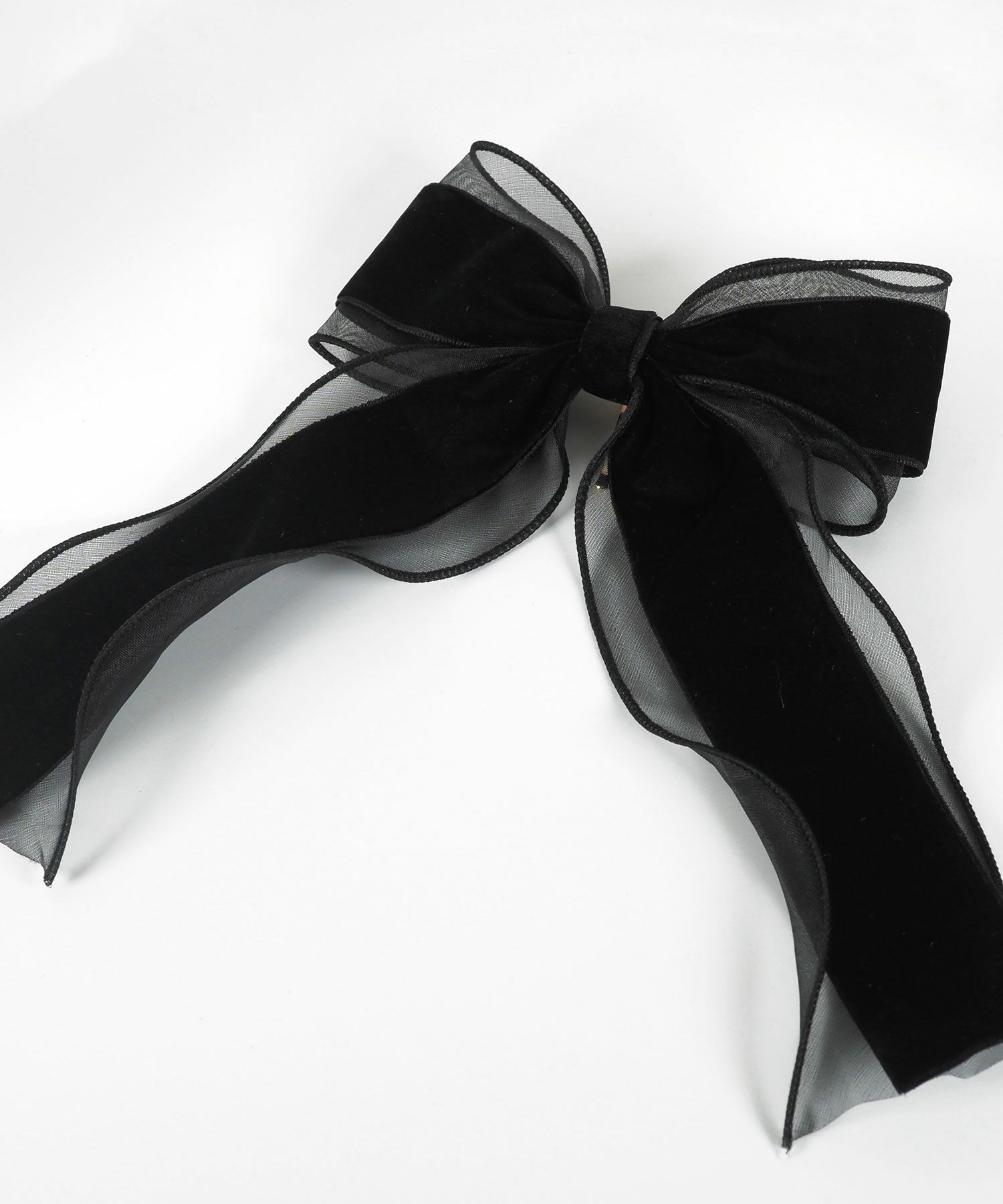 ベロアシアーリボンポニーフック【Grace】