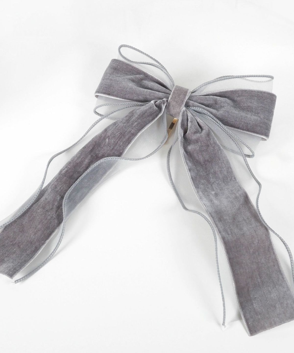 ベロアシアーリボンポニーフック【Grace】