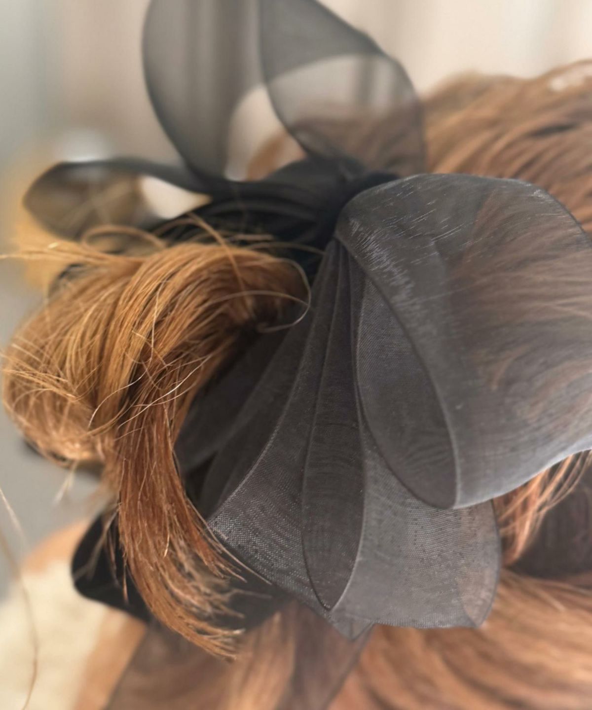 ベロアシアーリボンバナナクリップ【Grace】